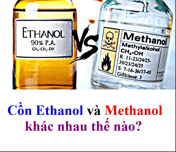 Cồn Ethanol và cồn Methanol khác nhau thế nào? | Công ty Cồn nước Hỏa Long Alcohol